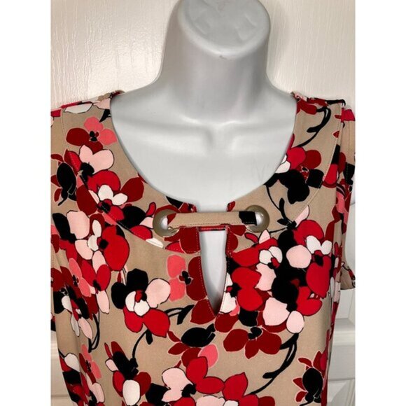 3 for $15 Tommy Hilfiger Sleeveless Clarice Floral Grommet Trim TOP, NWT L‎ - Picture 5 of 9